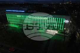 Българска телеграфна агенция - Цветница - фасада - осветяване