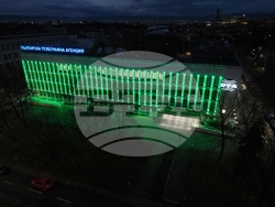 Българска телеграфна агенция - Цветница - фасада - осветяване