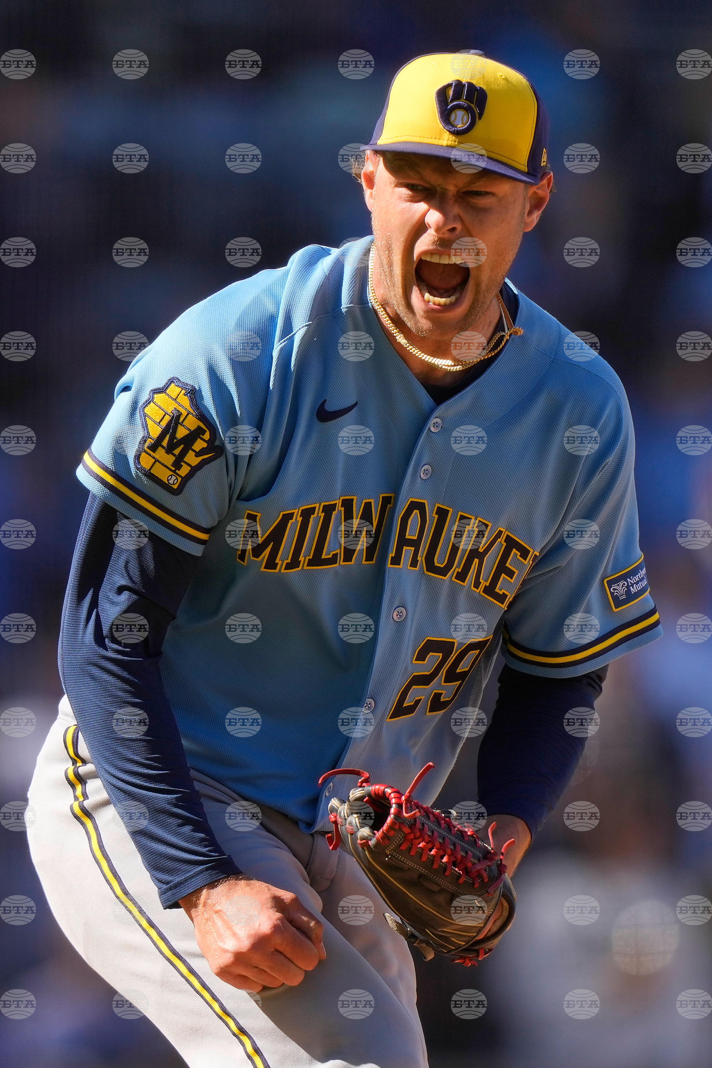 APTOPIX Brewers Royals Baseball