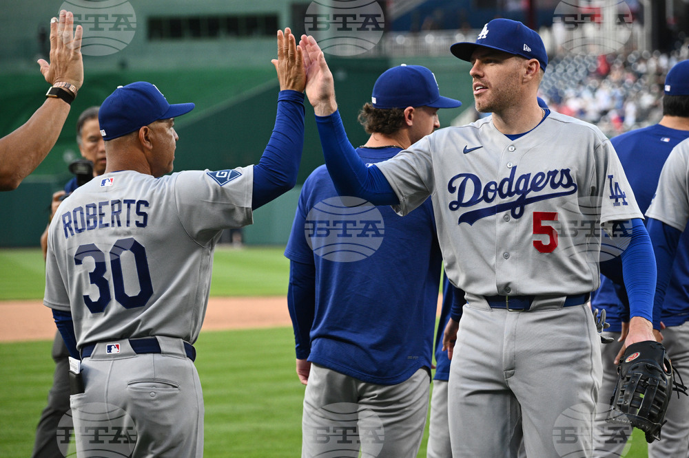 Dodgers Nationals Baseball