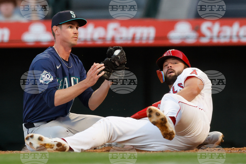 APTOPIX Mariners Angels Baseball