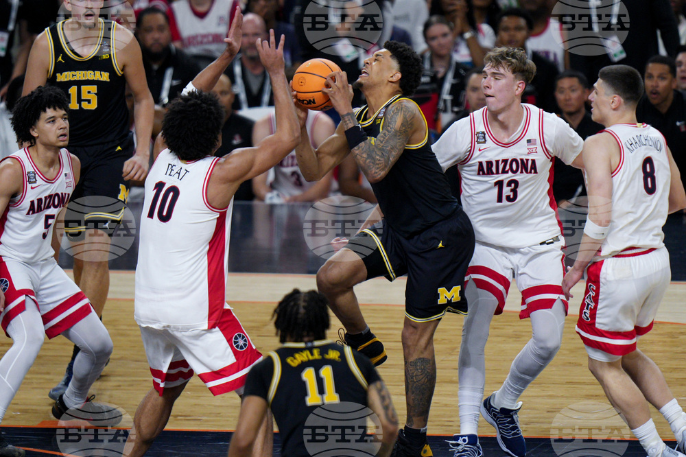 NCAA Michigan Arizona Basketball