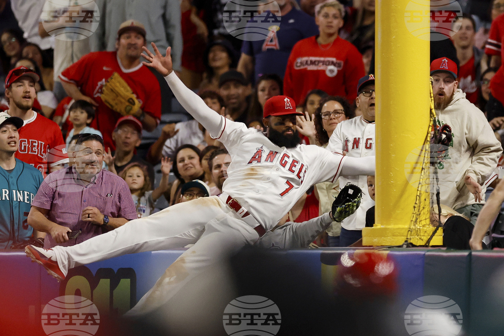 APTOPIX Mariners Angels Baseball