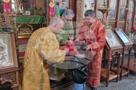 Шумен - Цветница - храма „Свети Три Светители“ - неделна служба