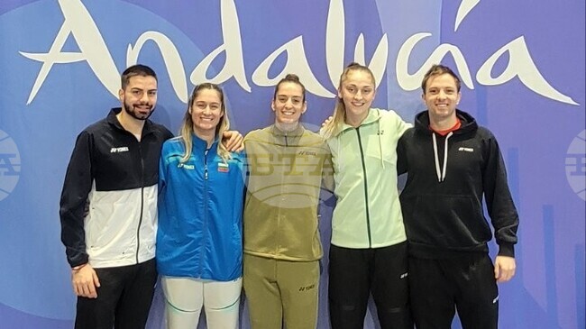 Част от българските състезатели направиха първа тренировка преди Европейското първенство по бадминтон в Уелва