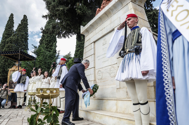 АНА-МПА: Гръцкият президент Тасулас: "Героичният изход от Месолонги" улавя духа на 1821 г.