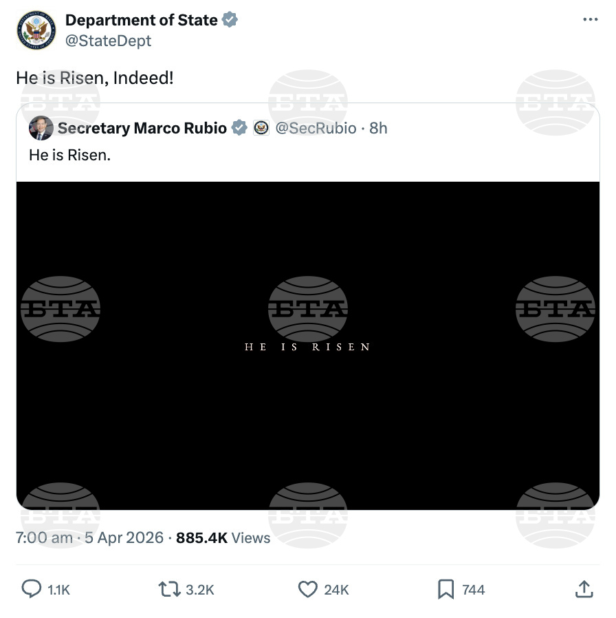 Trump Administration Easter Messages