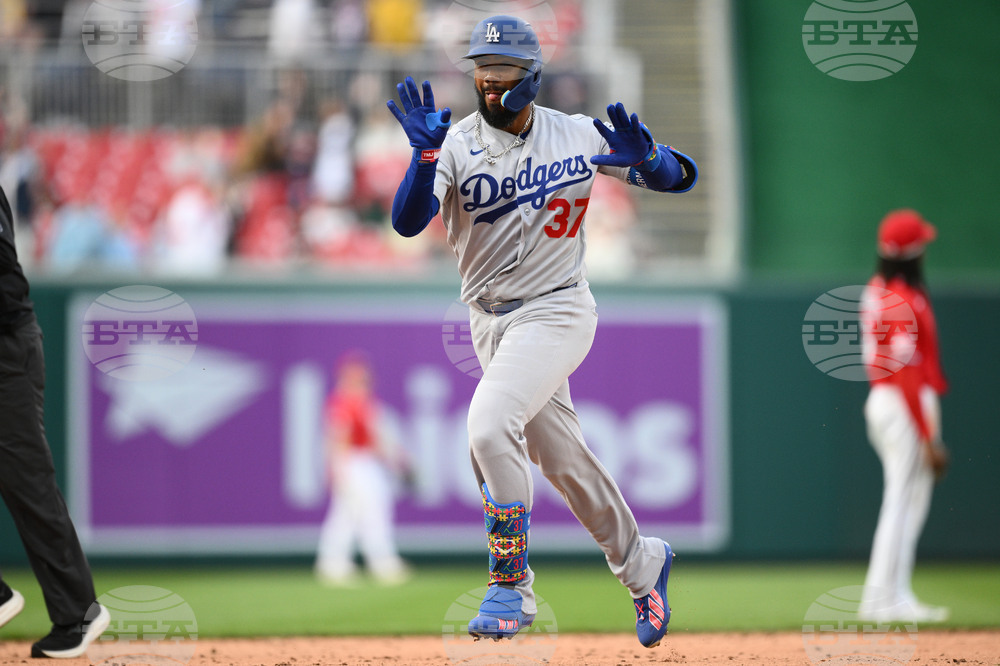 Dodgers Nationals Baseball