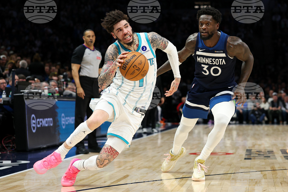 Hornets Timberwolves Basketball