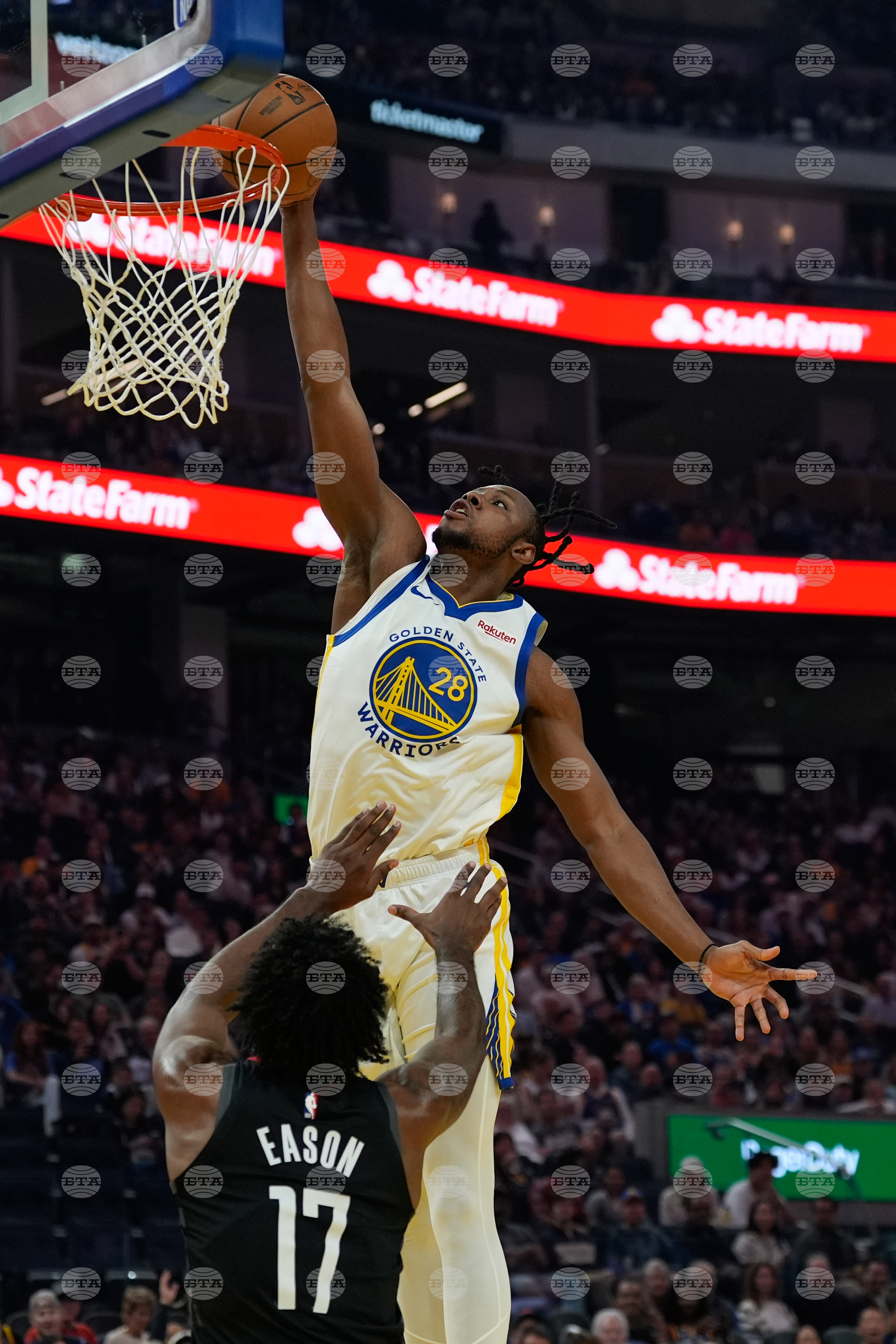 Rockets Warriors Basketball