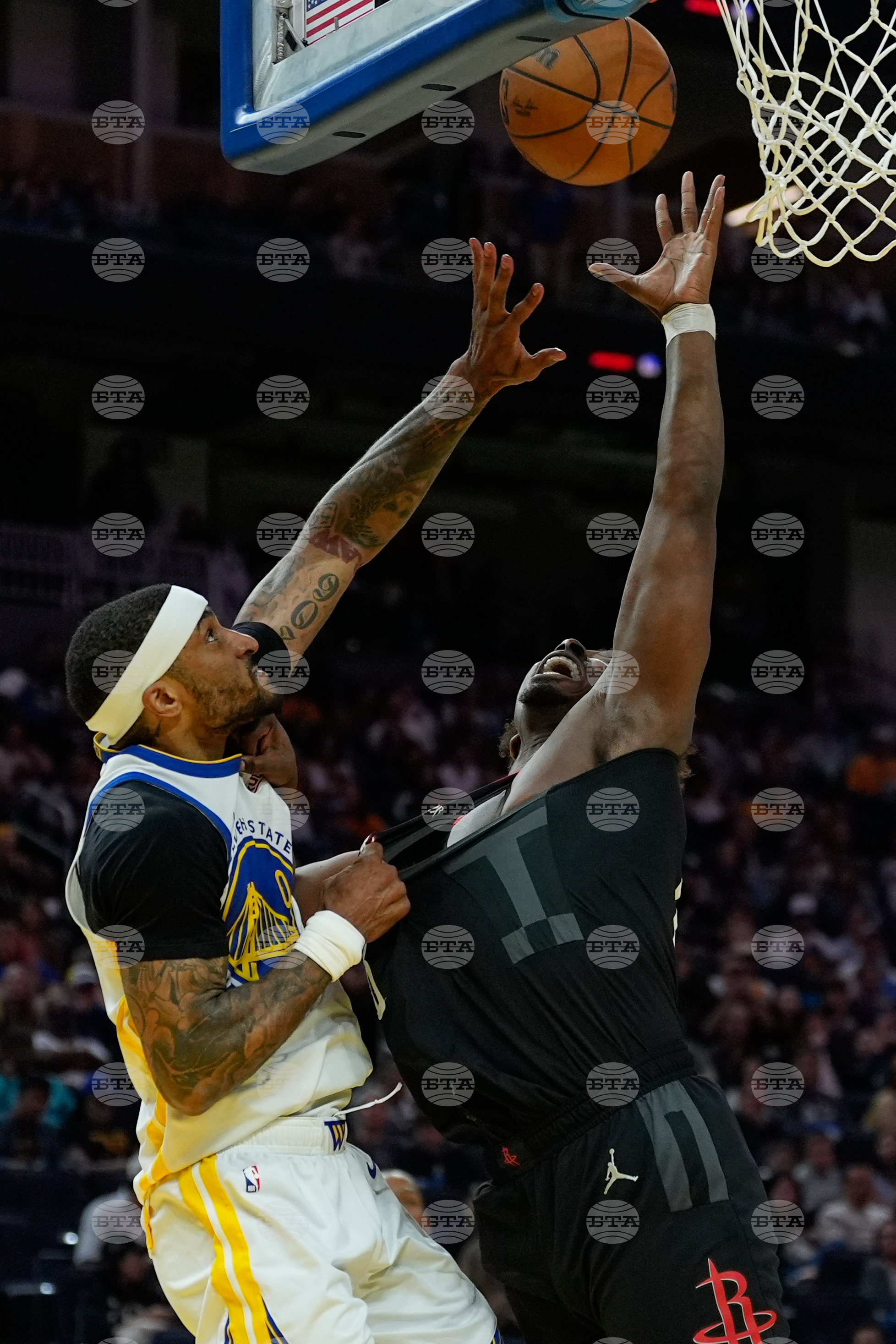 Rockets Warriors Basketball