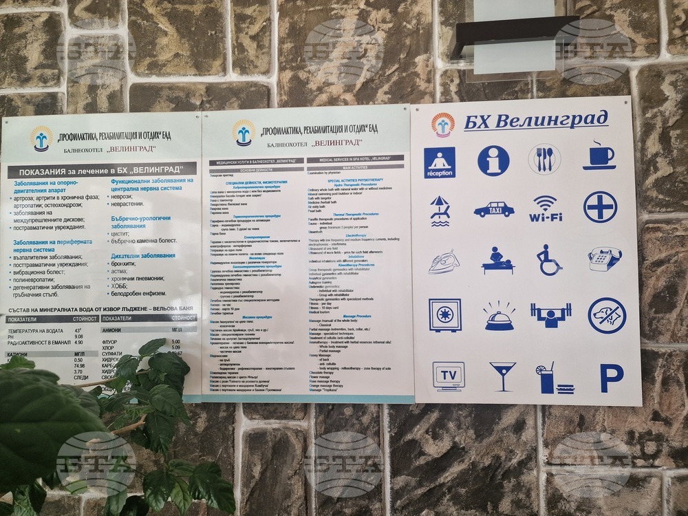 Велинград - Балнеохотел „Велинград“ - СПА център - туризъм