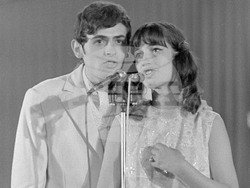 к.к. "Златни пясъци" (28 юни 1969) Пети Международен фестивал на естрадната песен "Златният Орфей". На снимката: Пеят Мария Нейкова и Михаил Белчев.1917 Пресфото-БТА,  снимка: Владимир Иванов/архив