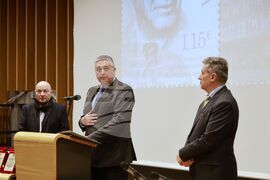 НАТФИЗ - 150 години от рождението на Кръстьо Сарафов - официална церемония - валидиране на марка