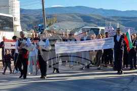Село Първенец - протест - път