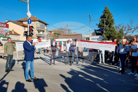 Село Първенец - протест - път