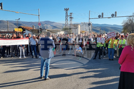 Село Първенец - протест - път