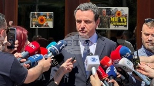 КосоваПрес: Премиерът Албин Курти каза, че все още няма съгласие кой да е следващият президент на Косово