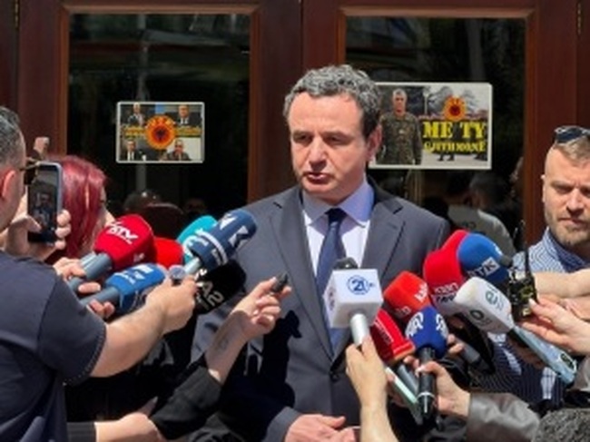 КосоваПрес: Премиерът Албин Курти каза, че все още няма съгласие кой да е следващият президент на Косово