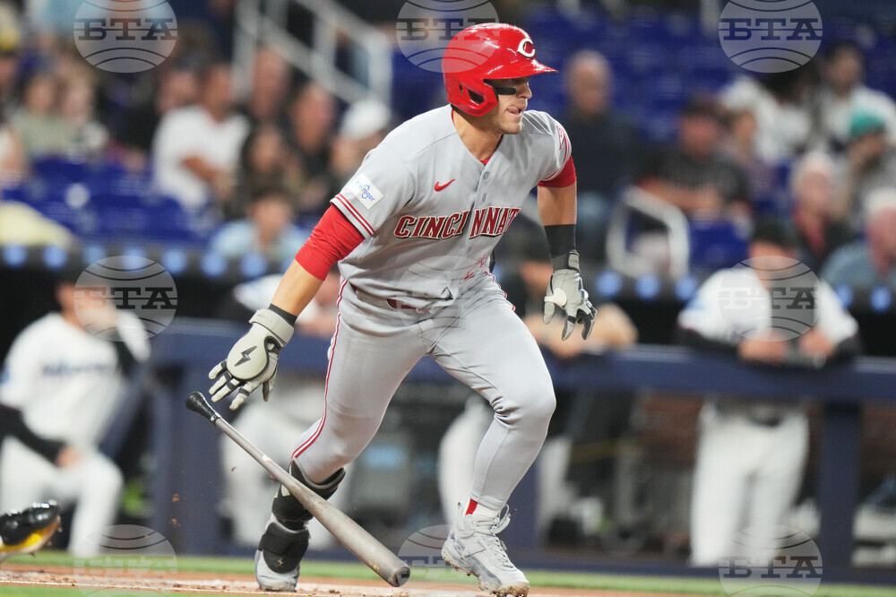 Reds Marlins Baseball