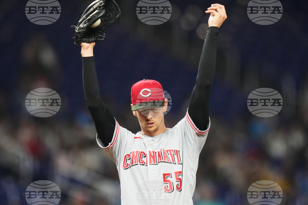 Reds Marlins Baseball