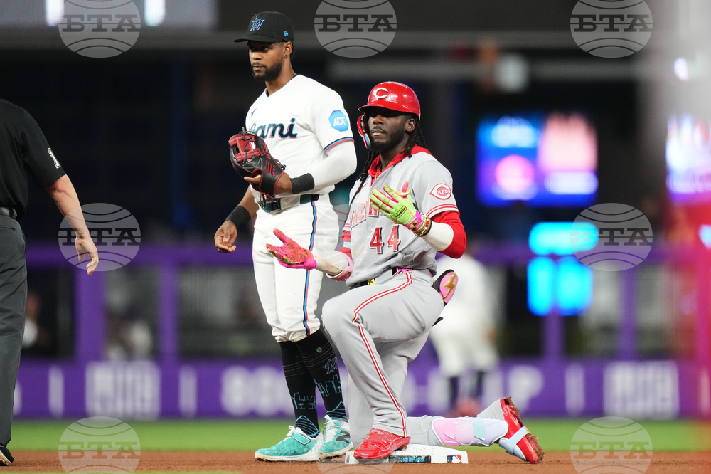 Reds Marlins Baseball