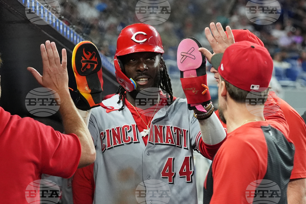 Reds Marlins Baseball