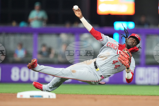 APTOPIX Reds Marlins Baseball