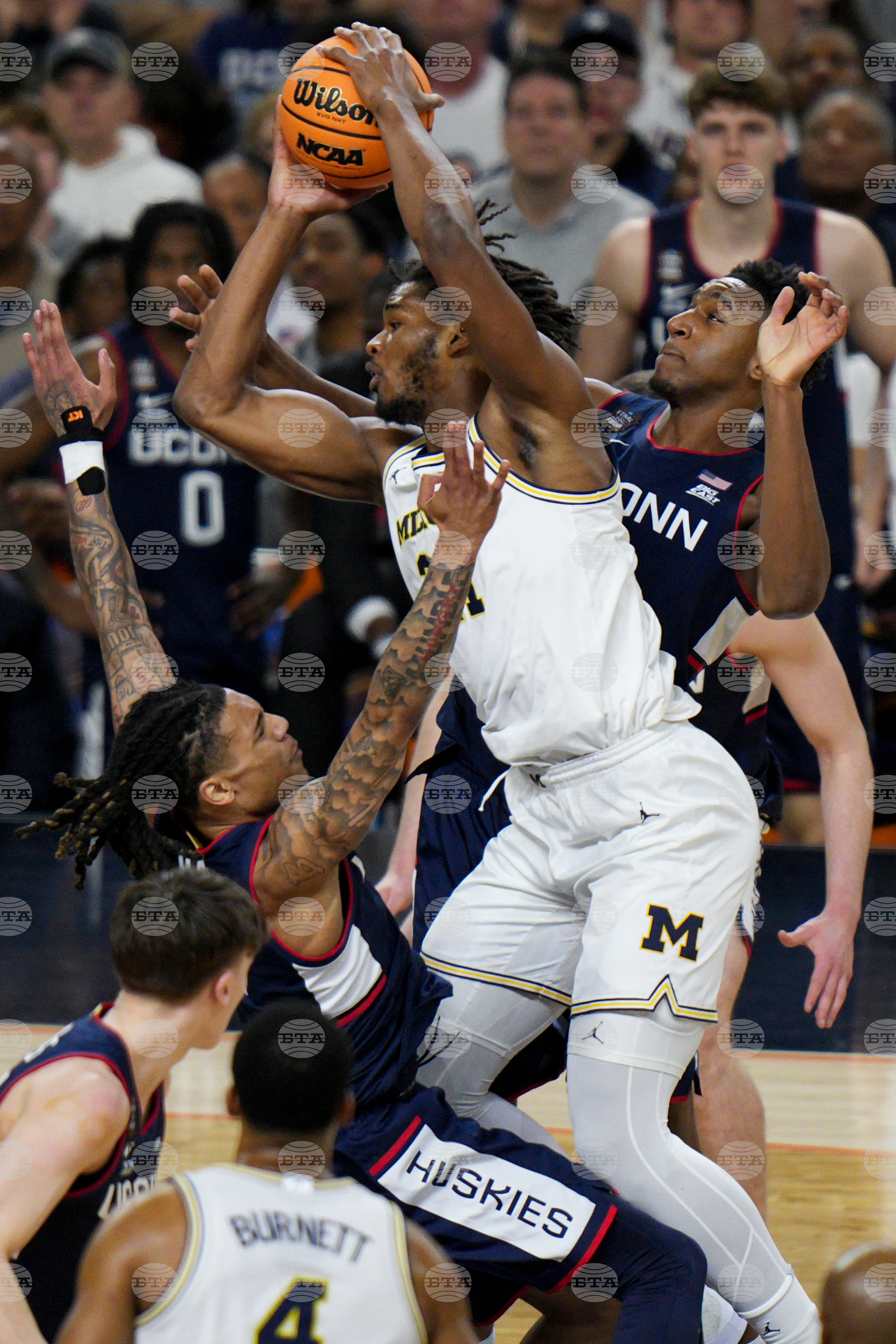 NCAA UConn Michigan Basketball
