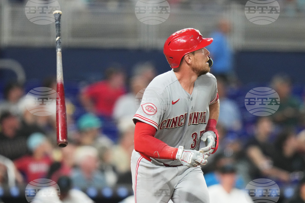 Reds Marlins Baseball