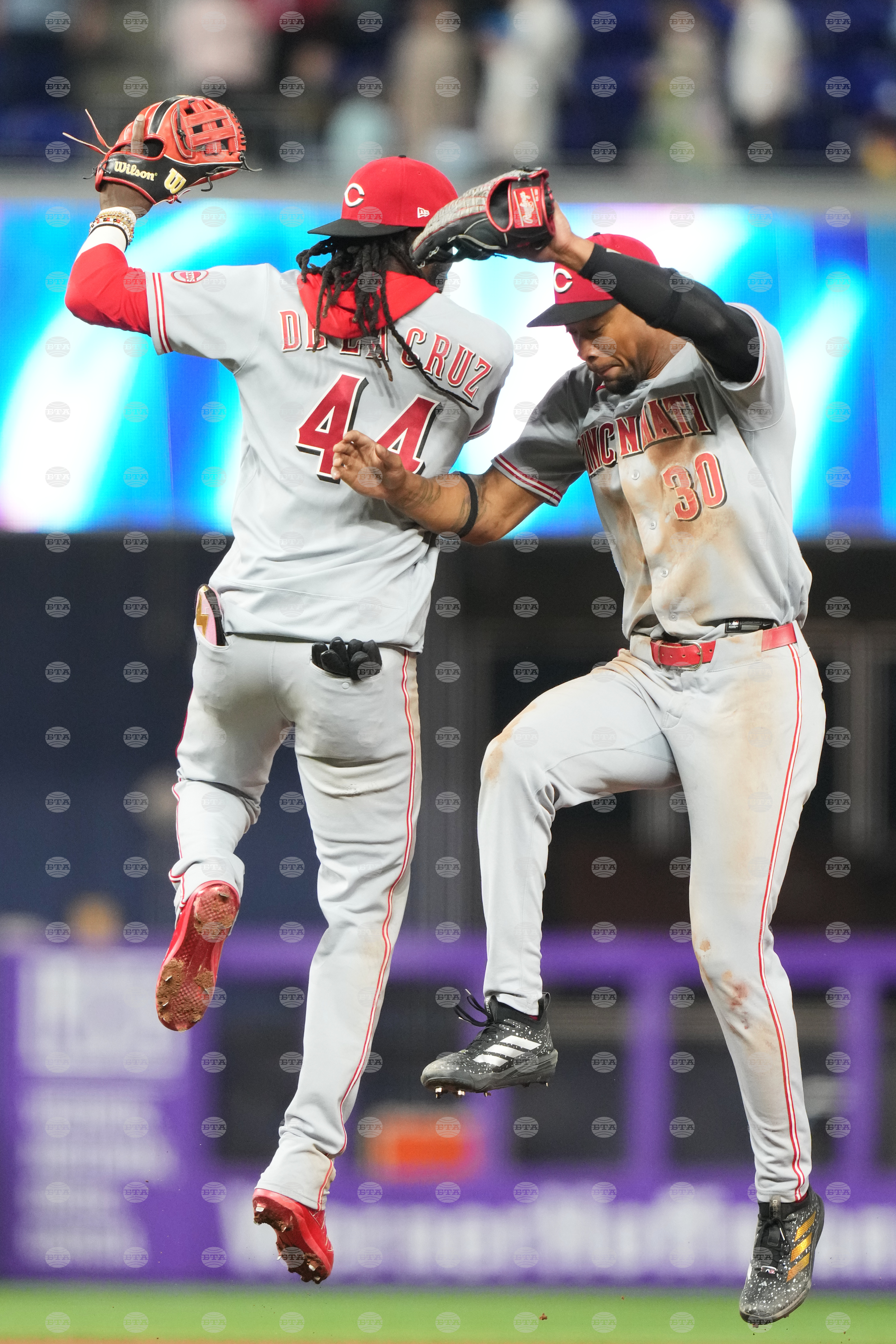 Reds Marlins Baseball