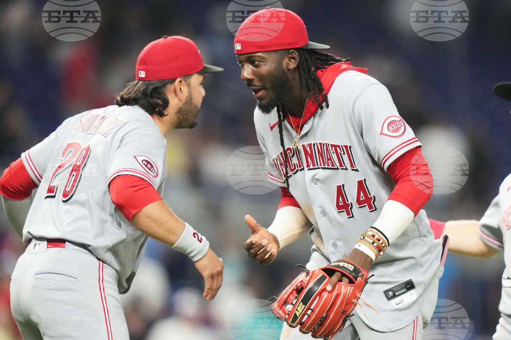 Reds Marlins Baseball