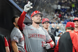 Reds Marlins Baseball