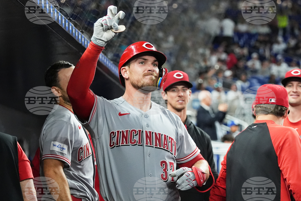 Reds Marlins Baseball