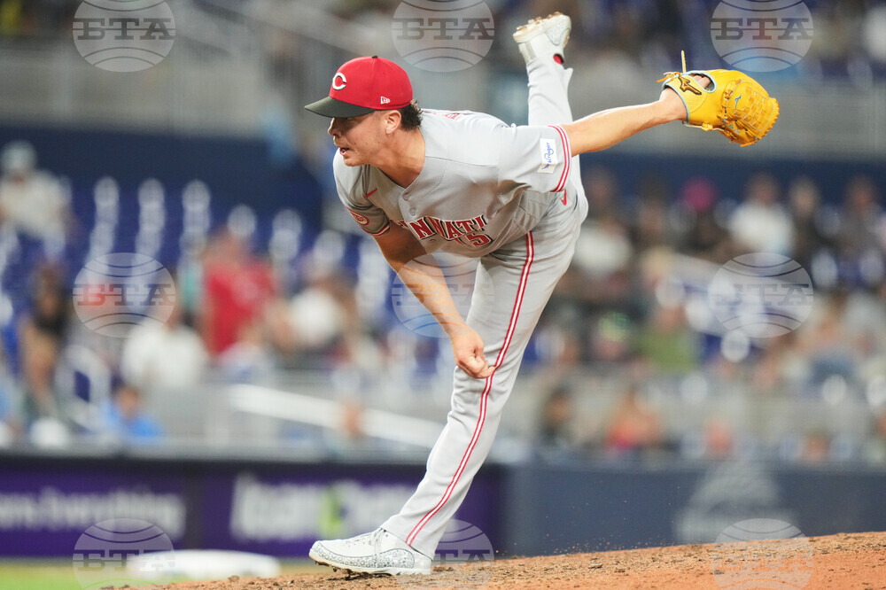 Reds Marlins Baseball