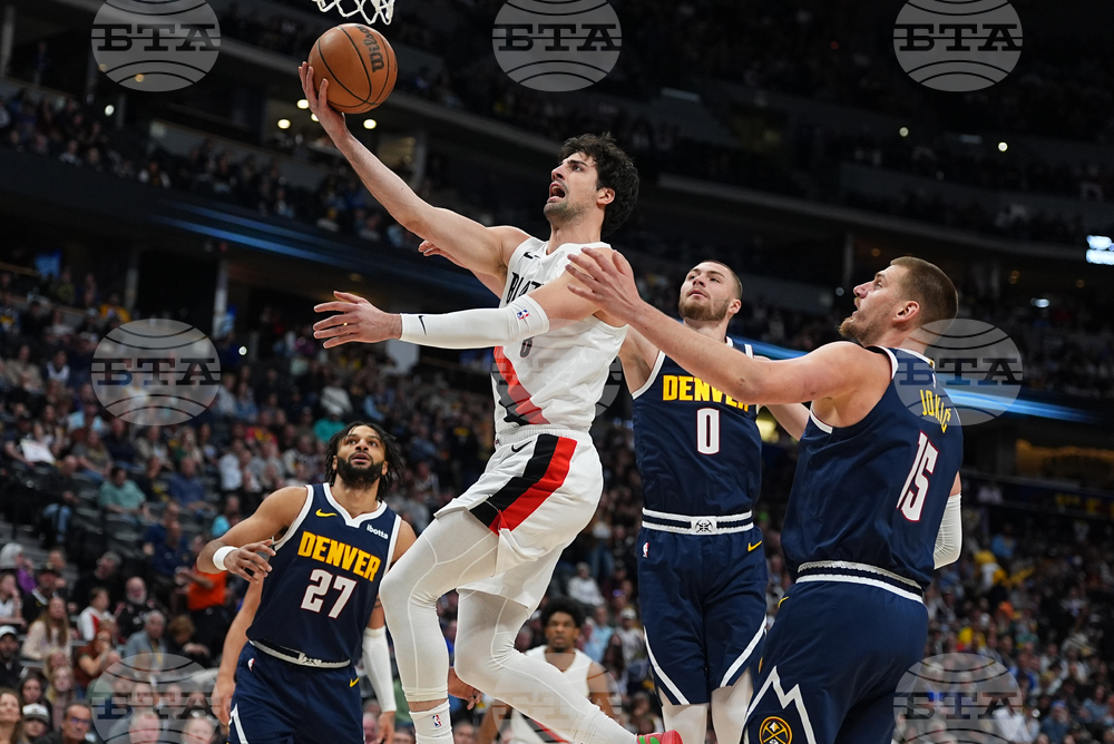 Trail Blazers Nuggets Basketball