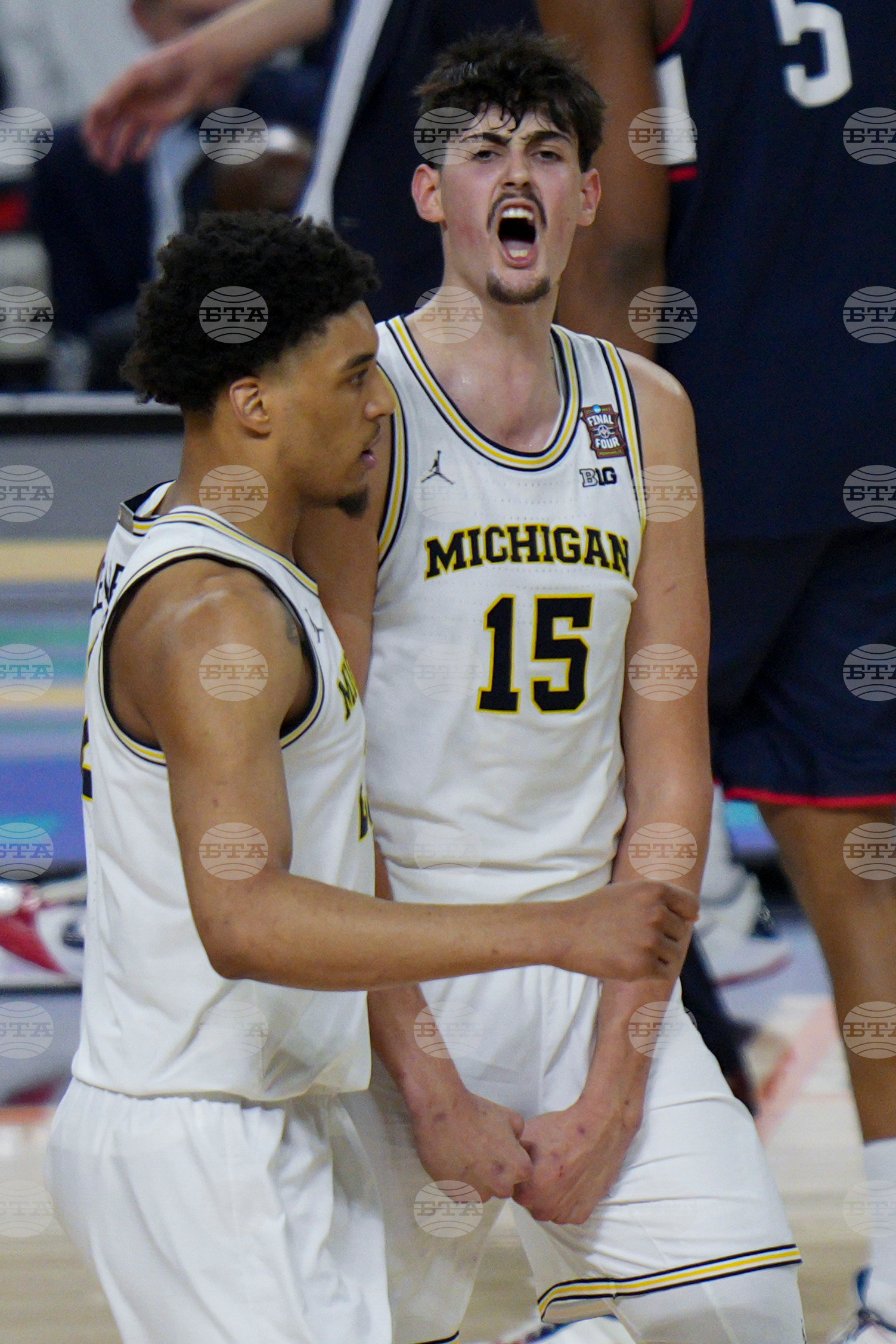 NCAA UConn Michigan Basketball