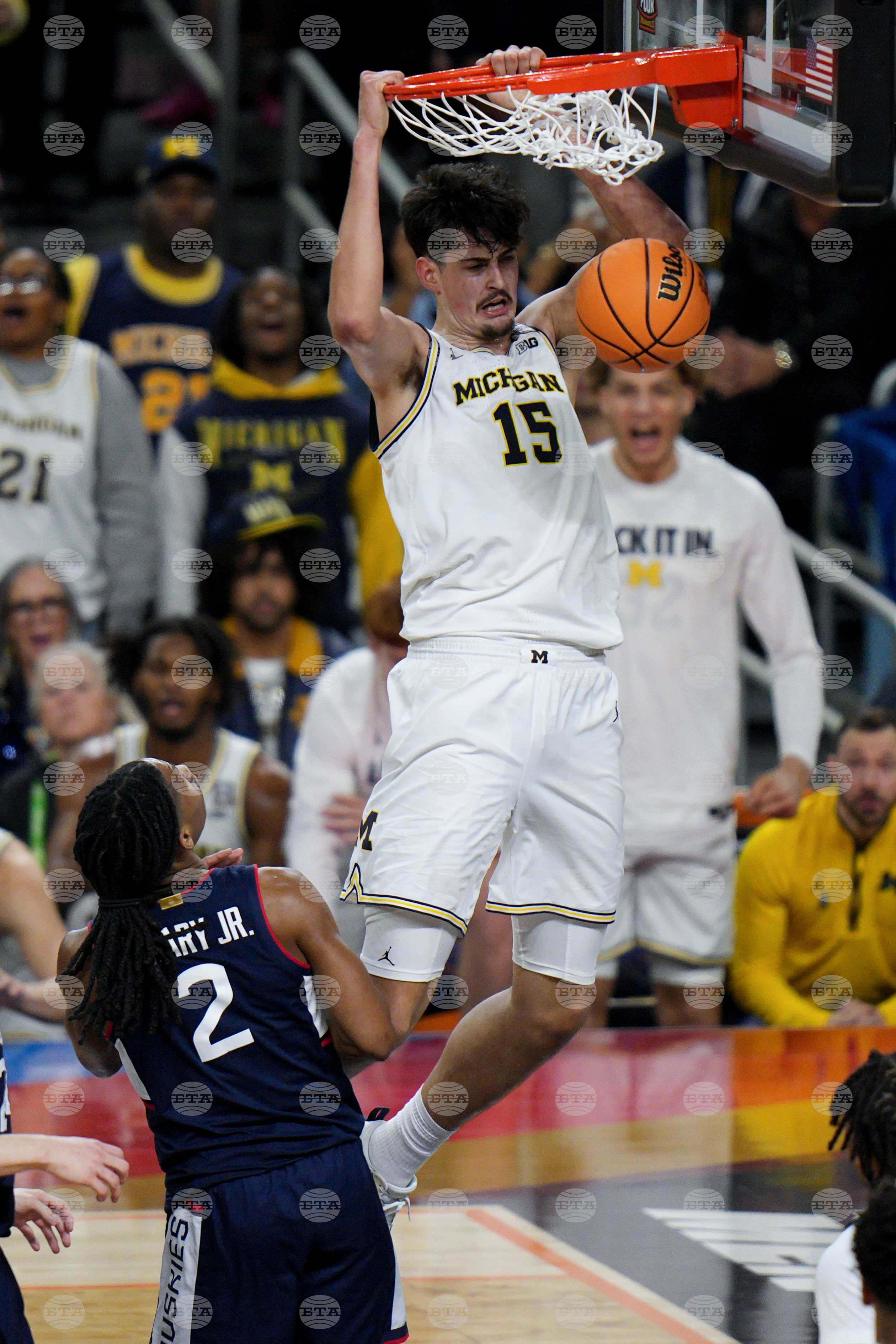 NCAA UConn Michigan Basketball