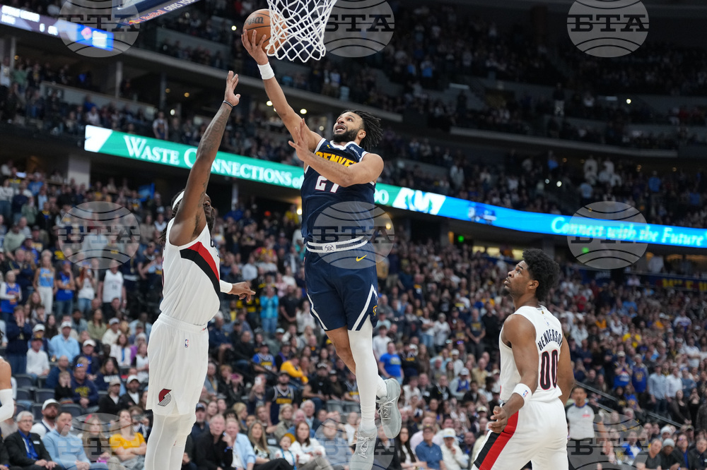 Trail Blazers Nuggets Basketball