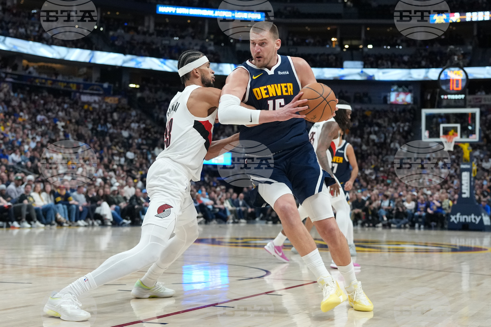 Trail Blazers Nuggets Basketball