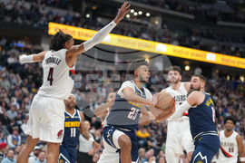 Trail Blazers Nuggets Basketball