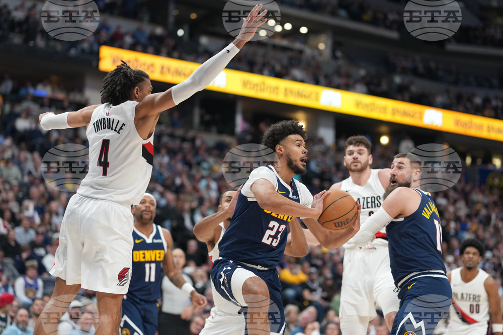 Trail Blazers Nuggets Basketball