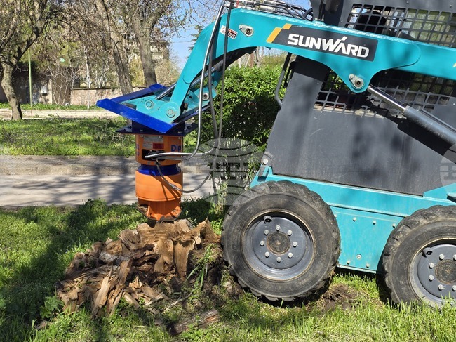 Видин - вертикален свредел - стари дънери - премахване