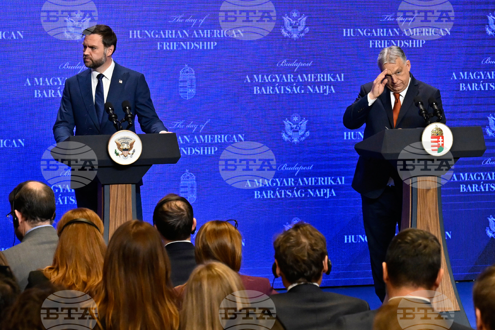 APTOPIX Hungary US Vance