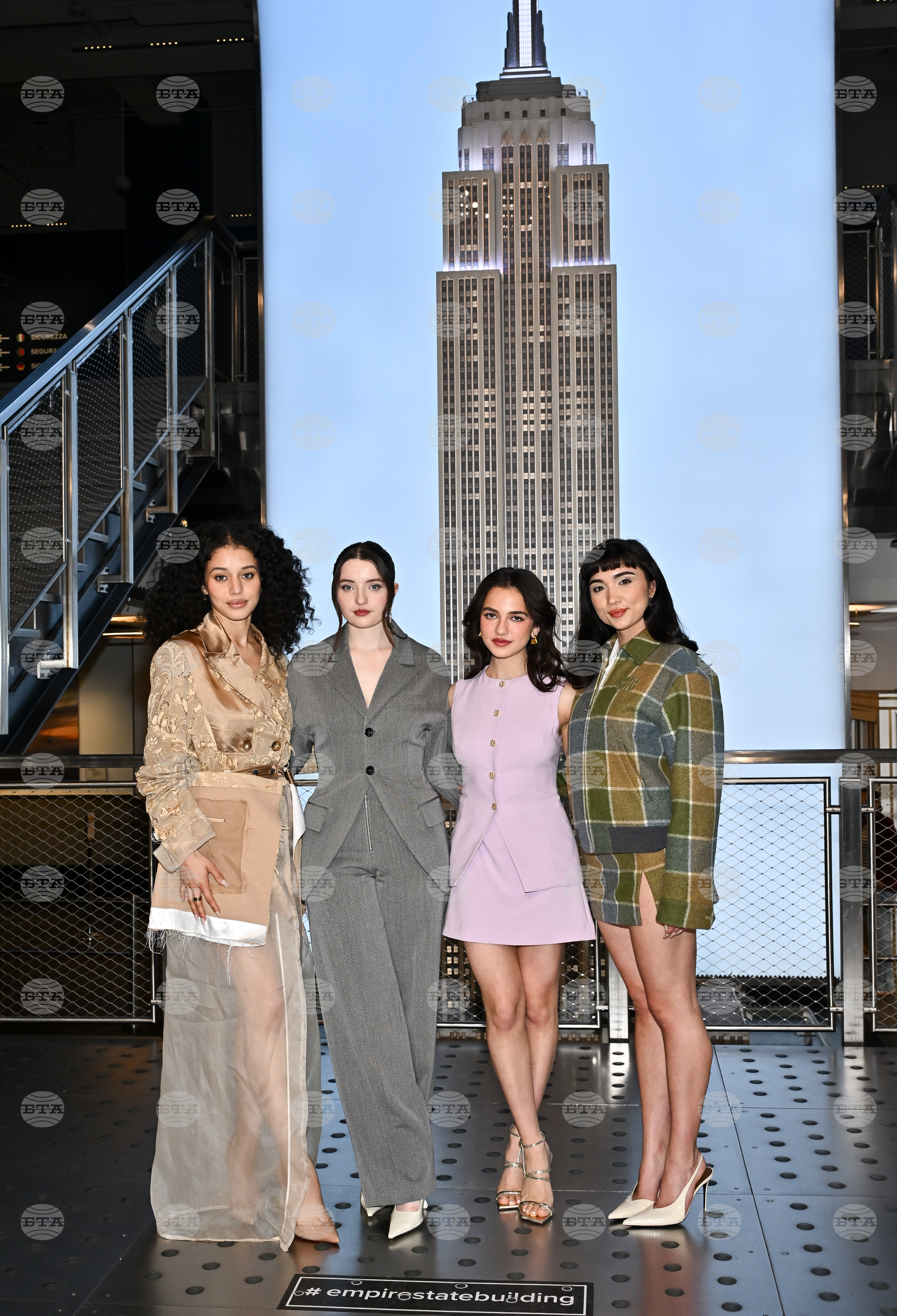 "The Testaments" Cast Visit the Empire State Building