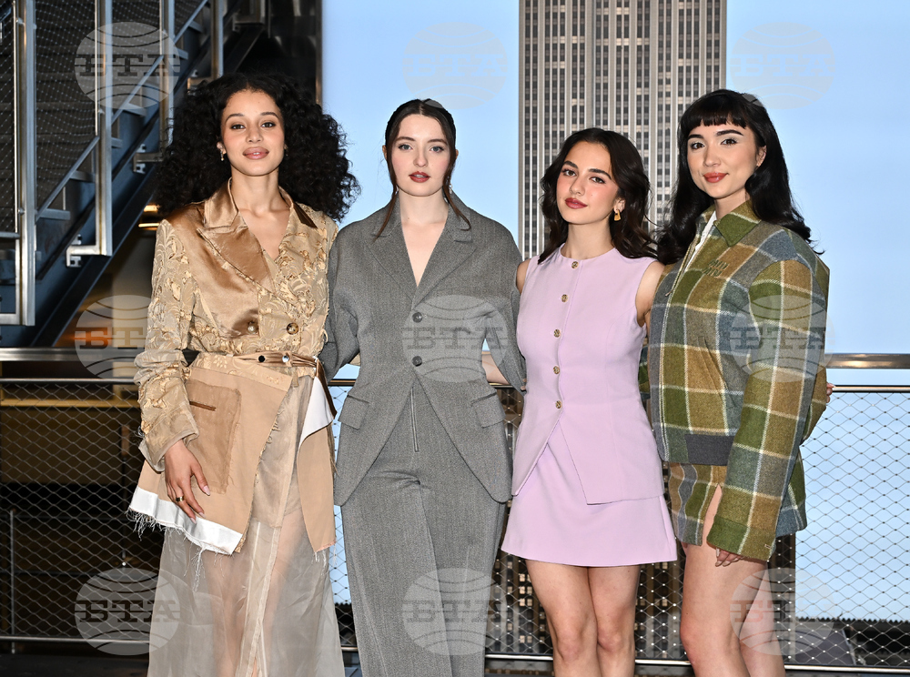 "The Testaments" Cast Visit the Empire State Building