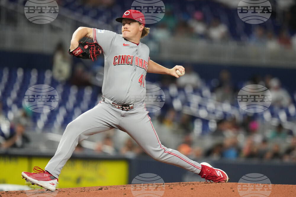 Reds Marlins Baseball