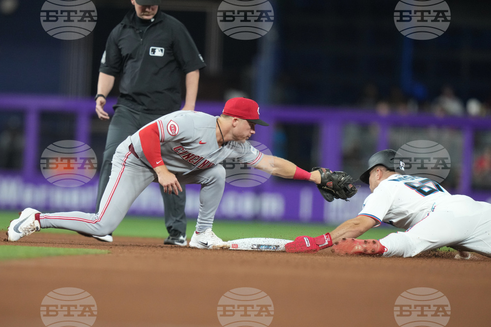 Reds Marlins Baseball