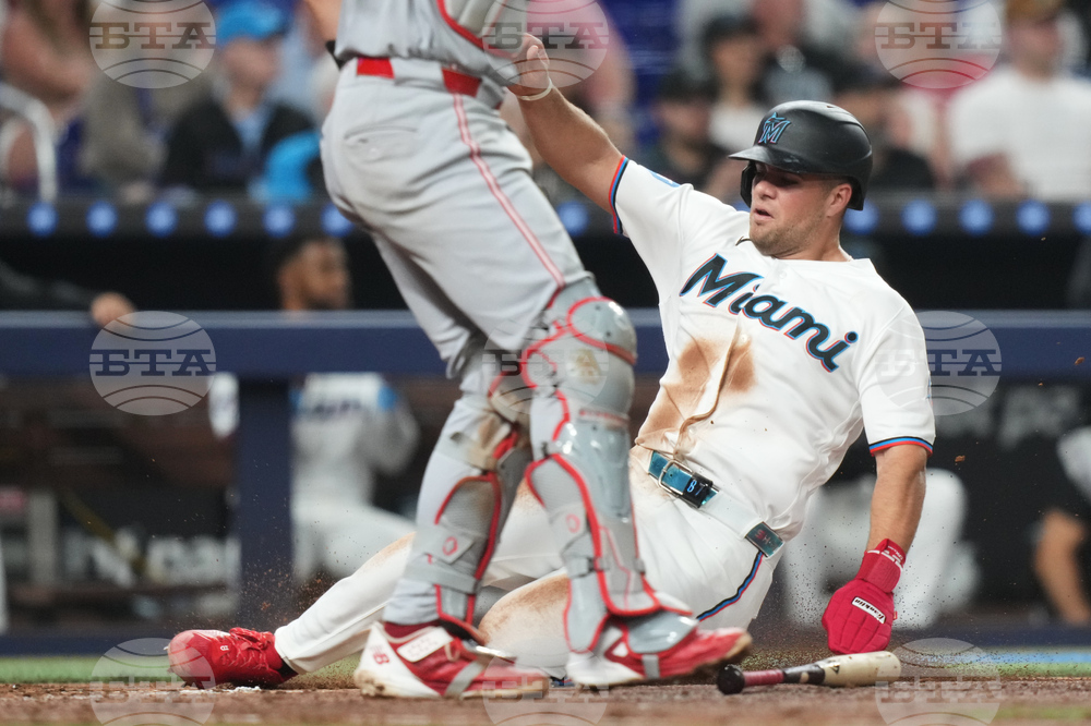 Reds Marlins Baseball