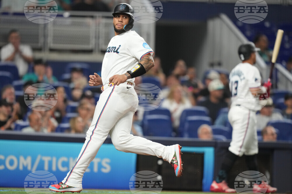 Reds Marlins Baseball